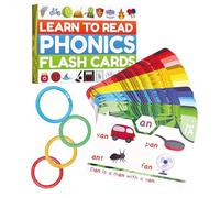 Juego de cartas Phonics para aprender inglés | Juego y diversión para niños y adultos | Aprende fonemas y palabras la lectura | Para niños de escuela primaria preescolar 4 8 años