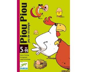 Juego de cartas Piou Piou de Djeco - Pollitos, huevos y estrategia para los más pequeños