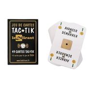 Juego de cartas TAC TIK. Paquete de 49 cartas originales para jugar al TAC★TIK + 5 cartas para jugar al juego de Tock o TOC. Marca francesa Le Delirant®.