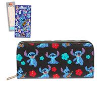 Juego de cartera Stitch para mujer, paquete con cartera Lilo y Stitch para mujer, más calcomanía para teléfono, más cartera Stitch para niñas, adolescentes, Varios colores, Stitch Wallet, Stitch