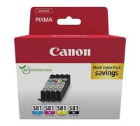 Juego De Cartuchos De Impresora Canon 2103C007 CHROMALIFE 100 CLI 581 Multipack