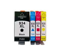 Juego de Cartuchos de Tinta, Compatible con HP, 934XL 935XL 934 935 | Tinta negro cian magenta amarillo; Officejet 6812 6830 6815 6835 6230 6820(2set)
