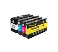 Juego de Cartuchos de Tinta, Compatible con HP, 950XL 951XL 950 | Negro 80ML, cian magenta amarillo 30ML cada uno, chip incluido; 8600 e-AIO, 8600 Plus e-AIO(4pcs-1SET)