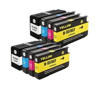 Juego de Cartuchos de Tinta, Compatible con HP, 950XL 951XL 950 | Negro 80ML, cian magenta amarillo 30ML cada uno, chip incluido; 8600 e-AIO, 8600 Plus e-AIO(8pcs-2SET)