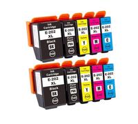 Juego de Cartuchos de Tinta compatibles, 5 uds., para 202XL T02G1 T02H1 con XP6000 XP6005 XP6100 XP6105(2SET)