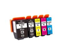 Juego de Cartuchos de Tinta compatibles, 5 uds., para 202XL T02G1 T02H1 con XP6000 XP6005 XP6100 XP6105(1SET)