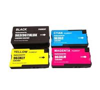 Juego de Cartuchos de Tinta compatibles Einkshop para 963XL 967XL 963 967 para OfficeJet Pro 9010 9015 en 4 Colores