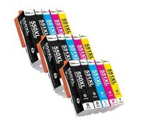 Juego de Cartuchos de Tinta compatibles INKARENA PGI 550 CLI 551 para MG5450 MG5550 MG5650 MG6450 MG6650(PGI 550 CLI 551 3Set)