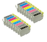 Juego de Cartuchos de Tinta compatibles para Impresora Stylus Photo 2100 2200, T0341, T0342, T0343, T0344, T0345, T0346, T0347, T0348(2 Sets)