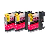 Juego de Cartuchos de Tinta compatibles para LC101 LC103 para DCP-J152W MFC-J245 MFC-J285DW MFC-J450DW MFC-J470DW y más(3PCS Magenta)