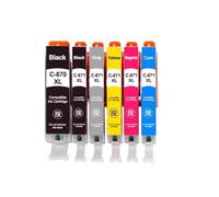 Juego de Cartuchos de Tinta compatibles PGI-870 CLI-871 para impresoras MG5780 MG6880 MG7780 PGI870XL CLI871XL 870XL 871XL Disponible en 1 2 3 4 Paquetes(6COLOR 1SET)