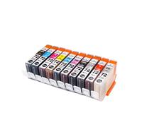 Juego de Cartuchos de Tinta de 10 Colores, Compatible con Canon, PGI-72 | PGI 72 PGI72, PIXMA Pro-10 Pro-10S, tinta dye, con chip, 10 piezas(One set)
