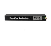 Juego de Cartuchos de Tinta de Color de Alto Rendimiento 981/981A - Compatible con HP PageWide Enterprise 556, 586, E58650 y E55650 (556xh, 556dn, 586dn, 586f, 586z)(1PCS Black)