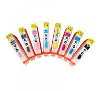 Juego de Cartuchos de Tinta Recargables Compatible with Serie Pro100 Pro-100 CLI-42, 8 Uds. con Chip único CISS CIS