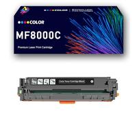 Juego de Cartuchos de tóner a Color MF8000C (Negro/Cian/Magenta/Amarillo) Compatible con Las impresoras multifunción Canon MF8000C, MF8200C, MF8050cw, MF8080CW y MF8050N,Black-1Pack