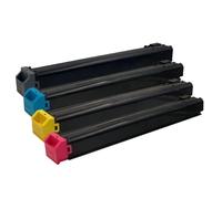 Juego de Cartuchos de tóner compatibles con impresoras MX3050N MX3070N MX3550N MX3570N MX4050N MX4070N MX5050N MX6050N MX6070N, Paquete de 4 (Negro, Cian, Magenta, Amarillo)