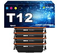 Juego de Cartuchos de Tóner Compatibles T12 impresoras para Canon imageCLASS X LBP1333C MF1333C i-SENSYS X C1333i C1333P C1333iF