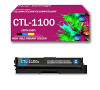 Juego de Cartuchos de tóner de Alta Capacidad CTL-1100 compatibles con Las impresoras Pantum de Las Series CP1150DN CP1150DW CM1150DN CM1155DW CP1155DN CM1155ADN, BK/C/M/Y,Cyan-Standard Yield