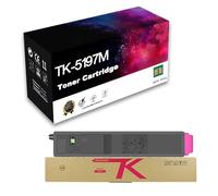 Juego de Cartuchos de tóner láser de Color CMYK compatibles para Kyocera TK-5197C TK-5197M TK-5197Y TK-5197K TASKalfa 306ci 307ci 308ci,Magenta-1 Pack