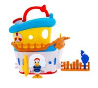 Juego de casa flotante con el Pato Donald oficial de Disney Store - Casa de juegos interactiva para ni os - Juego de 12 piezas articulado con el