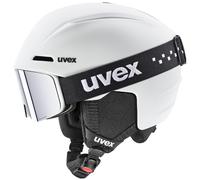 Juego de casco y gafas Uvex Viti set Talla de casco: 54-58 cm / Color: blanco mate