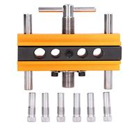 Juego de Casquillos de Guía de Perforación de Plantilla de Espiga Autocentrante, Localizador de Punzón de Madera de Aleación de Aluminio de 64mm de Ancho