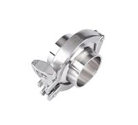 Juego de casquillos de soldadura for brida sanitaria de acero inoxidable 304 con abrazadera triple y junta de PTFE/silicona(159mmx183mm)