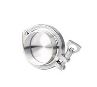 Juego de casquillos de soldadura sanitaria de acero inoxidable 304 con tapa de extremo, abrazadera triple y junta de silicona (de 19 mm a 168 mm)(114mmx130)