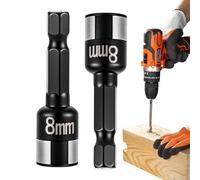 Juego De Casquillos Hexagonales - 2 Piezas Suministros De Reparación Mecánica No Magnéticos - Juego De Brocas Y Vasos | Para Bricolaje Manitas Electrónica Muebles