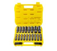 Juego de casquillos profundos - ergonómico versátil con trinquete 8 32, mm extractor de 20 piezas, para reparación mecánica y mantenimiento | Multipurpose Outdoor Indoor Utility premium de alto