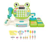 Juego De Cassión, Grabación Interactiva De Efectivo | Calculadora De Juego De Ficción Atractiva, Caja Registradora Para Niños, Juguete Educativo Para Niños Juguete Registrado