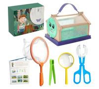 Juego de cazador de para niños - Kit Explorer para exteriores con red colectora, lupa de pinzas, lindo equipo de actividad natural | Juguetes Educativos de Ciencia Para Niños, Niñas, Jardín de