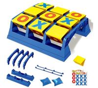 Juego de Cebro y Cruces, Tic TAC Toe Game, Gigiant Noughts y Cruza el Juego de Jardín, Cebro de Madera y Cruades Cruades Cruades de Jardín de Jardín Adultos en Interiores