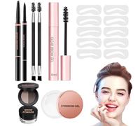 Juego de cejas, kit completo de preparación para cejas con ajuste de larga duración, ingredientes para una piel sensible, y definir las cejas sin esfuerzo, perfecta para un estilo preciso