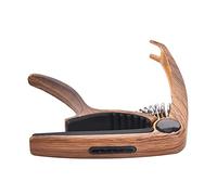 Juego de cejilla para guitarra Bediffer de aleación con acabado imitación madera, cejilla universal con funda para púa p