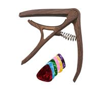 Juego de cejilla para ukelele - Cejilla multiusos para guitarra acústica de nailon | Cejilla para guitarra acústica y eléctrica, juego de cejilla con púas, cejilla fácil de usar para guitarra