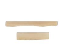 Juego de cejillas y selletas de hueso de camello para guitarra, repuesto para guitarras folclóricas de 6 cuerdas, componentes de puente de hueso natural liso con ajuste preciso par (Colores