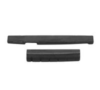 Juego de cejillas y selletas de hueso de camello para guitarra, repuesto para guitarras folclóricas de 6 cuerdas, componentes de puente de hueso natural liso con ajuste preciso par (Negra)