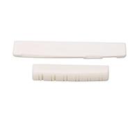 Juego de Cejuela y Selleta para Guitarra de 12 Cuerdas, Material de Hueso de Buey, Color Blanco Marfil - Mejora el Sonido, Transmite Vibración, Repuesto Duradero para Guitarras