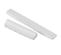 Juego de cejuelas de puente de hueso real for guitarra folk, 2 en 1, color blanco, duradero