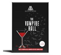 Juego de cena misteriosa de asesinato de vampiro para hasta 20 adultos, organiza una noche de juego de Halloween, temática de Drácula, V2 inglés 4-20 jugadores