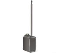 Juego de cepillo de inodoro de mango largo para limpieza profunda, limpiador de cabeza plana antigoteo con base ventilada, cepillo de baño de 47,5 cm (gris)