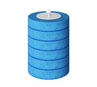 Juego de cepillo de inodoro desechable con 24 cabezales de repuesto, tapa de apertura automática, soporte de montaje en pared, limpiador integrado para baño, varita de fregar que ahorra espacio (6