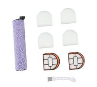 Juego de cepillo de repuesto y rodillo de filtro para Shark para HydroVac XL de 3 pulgadas, compatible con WDB1F2, AW201, WD201, WD200, piezas de aspiradora inalámbricas en seco y húmedo, espuma