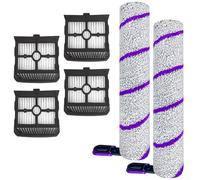 Juego de cepillo de rodillo y filtro HEPA para aspiradora X-Clean 10 en seco y húmedo, cepillo principal y lateral, material de plástico, nailon y papel de filtro, absorción eficiente del polvo (B)