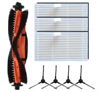 Juego de cepillo lateral y filtro principal compatible con MOVA S800 E20 E20 Pro E20 Pro Plus para Trouver E20 E20 Pro E20 Plus E20 Pro Plus Robot Aspirador Accesorios