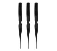 Juego de Cepillo para el Cabello Ergonómico para un Volumen Adicional - 3pcs de Rata Peinador y Espalda el Hogar, Viaje y Salón - Rosa (BLACK)