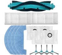 Juego de cepillo principal, cepillos laterales, filtros y paños de fregona todo en uno para ATVEL y para SmartGyro R80 Base (A)