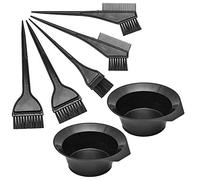 Juego de cepillo y cuenco para teñir el cabello, juego de cuenco para mezclar pinceles para teñir el cabello, juego de 7 piezas