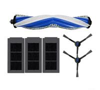 Juego de cepillo y filtro de repuesto para Ecovacs para X5 para OMNI para aspiradoras X5 PRO con construcción de nailon y absorción de carbón activado (6 piezas)